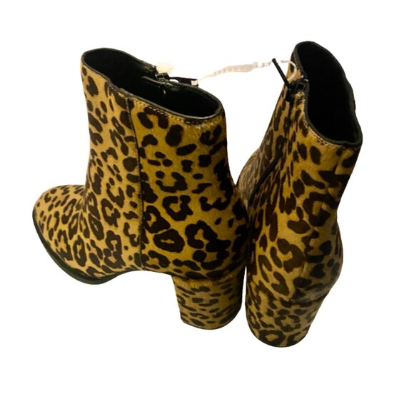 Steve Madden Jazie Cow Hair Animal Print Ladies Booties Size 8M - Picture 3 of 5
